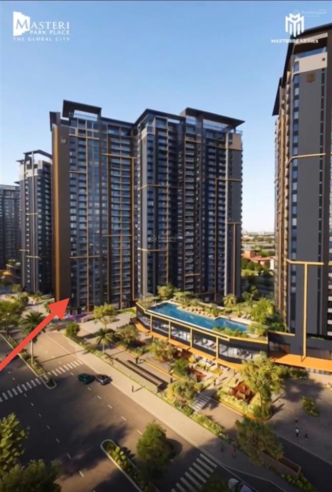 Global city căn 3 phòng ngủ giá tốt nhất tại ct5 masteri park place chỉ 111 triệu / m2 view hồ bơi