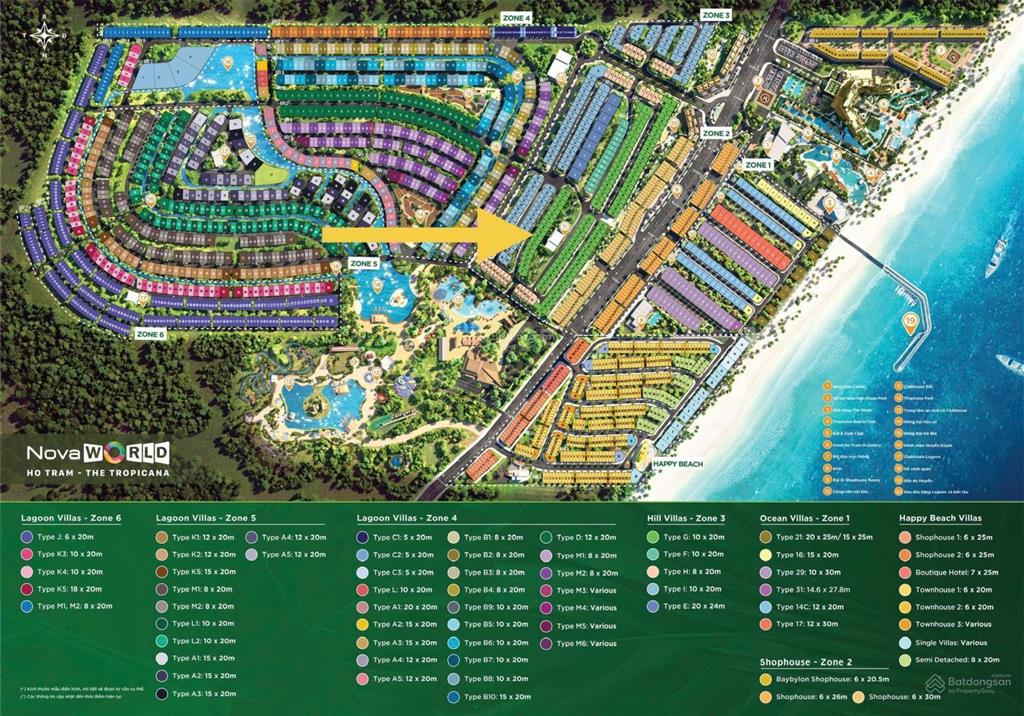 Cần bán gấp cắt lỗ 1,6 tỷ biệt thự đơn lập view bồ bơi, tropicana novaworld hồ tràm giá 8,9 tỷ