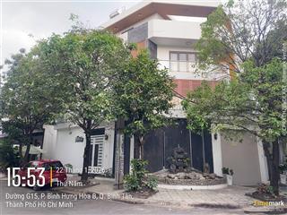 Bán nhà lô góc 2 mt công viên. bình tân. dt 8m x 15m, 3 lầu