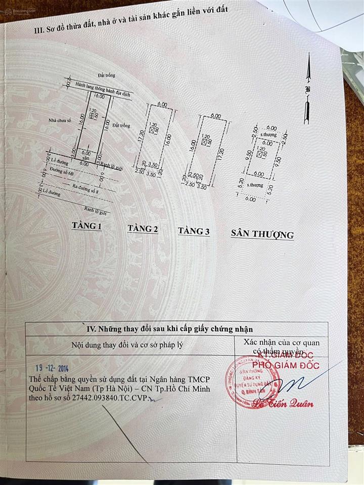 Bán nhà mặt tiền kdc vĩnh lộc bình tân. dt 6x19, 3 lầu