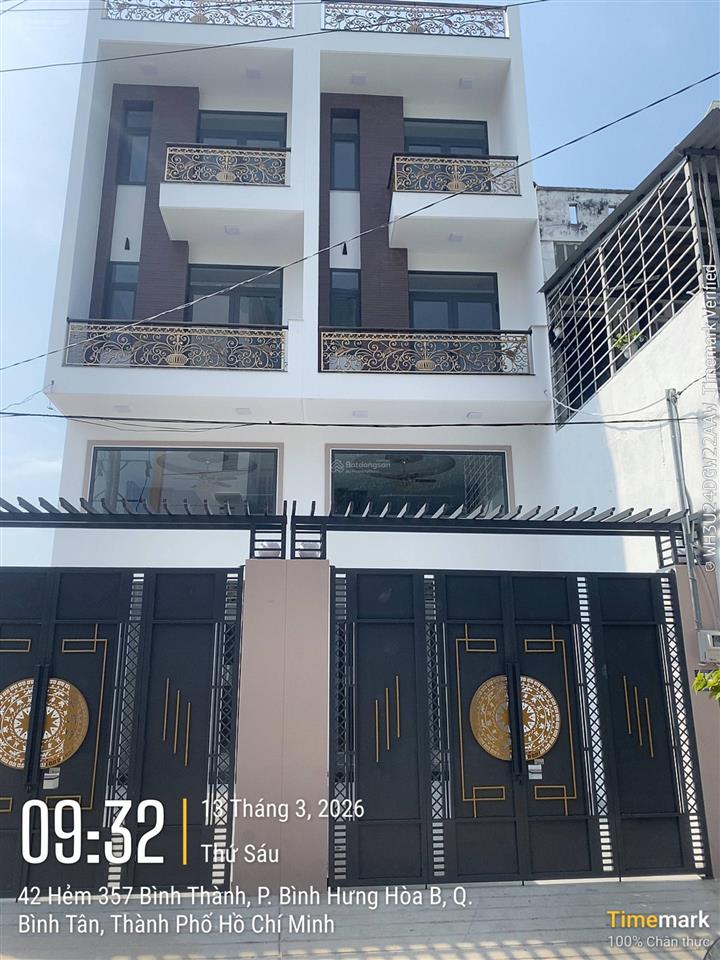 Bán nhà 1 lửng 2 lầu, đường bình thành, bình tân. dt 4x18.5m