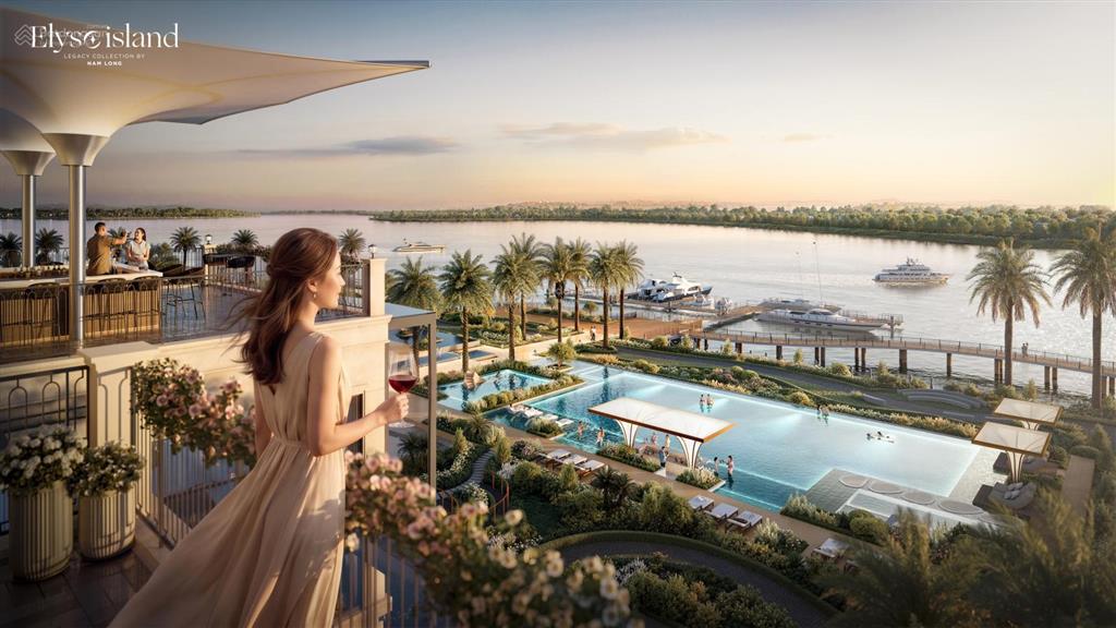 Bán biệt thự đẹp tại elyse , 200m2, 3 mặt giáp sông, chỉ 5 tỷ sở hữu, ngưng 4 năm mới thanh toán