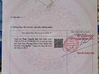 Đất khu tái định cư phú mỹ chỉ 280tr/m2