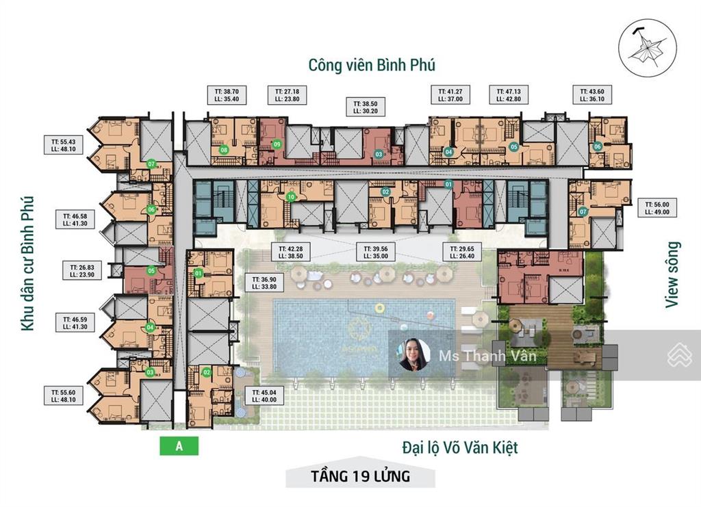 Chủ bán aisana capella q6 căn góc 3 view đủ nt nhận nhà lun sang tên công chứng 65m2 đẹp0938 295 ***