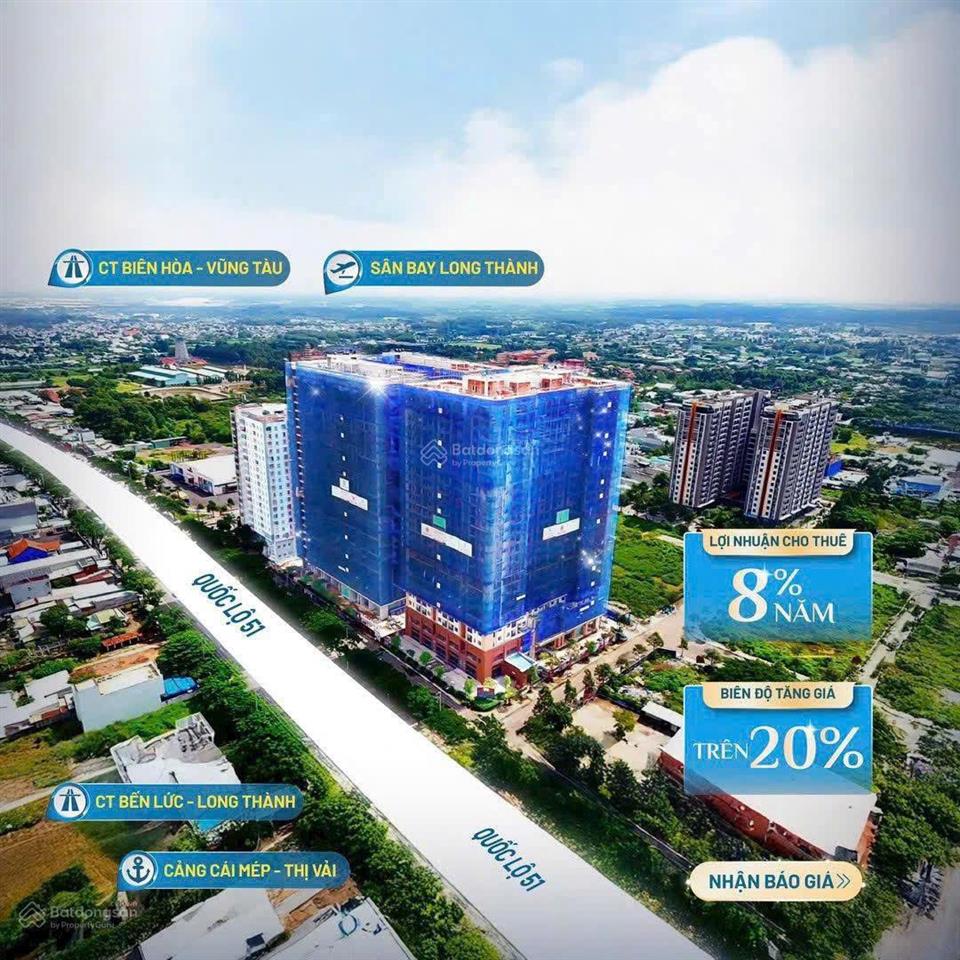 Căn hộ cao 2pn 1wc ngay tt cảng biển phú mỹ chỉ thanh toán 50% nhận nhà, lợi nhuận cho thuê 8%năm