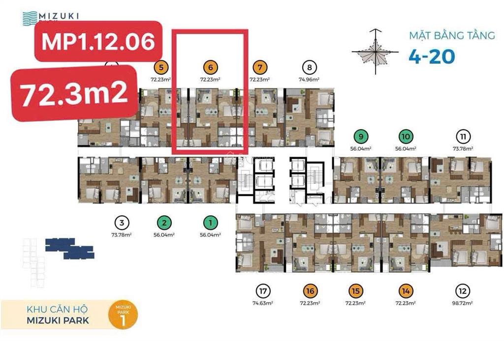Hot! cần bán gấp căn hộ 2pn full nội thất tại tòa panaroma mizuki park q7, diện tích 78m², đã có sổ