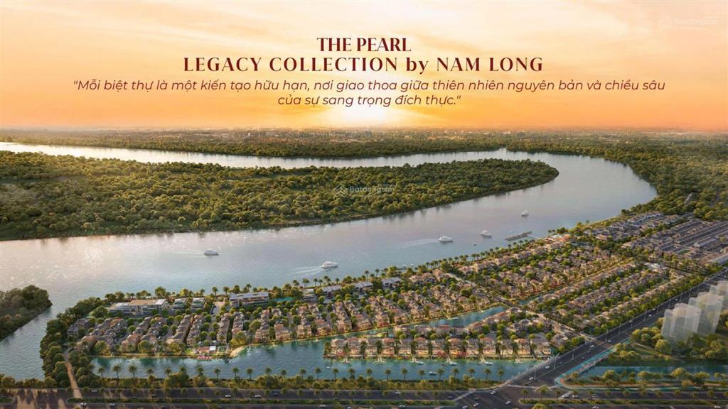 Cần bán biệt thự the pearl kiến trúc địa trung hải, long an ven sông vàm cỏ đông