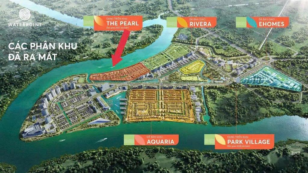 Cần bán biệt thự the pearl kiến trúc địa trung hải, long an ven sông vàm cỏ đông