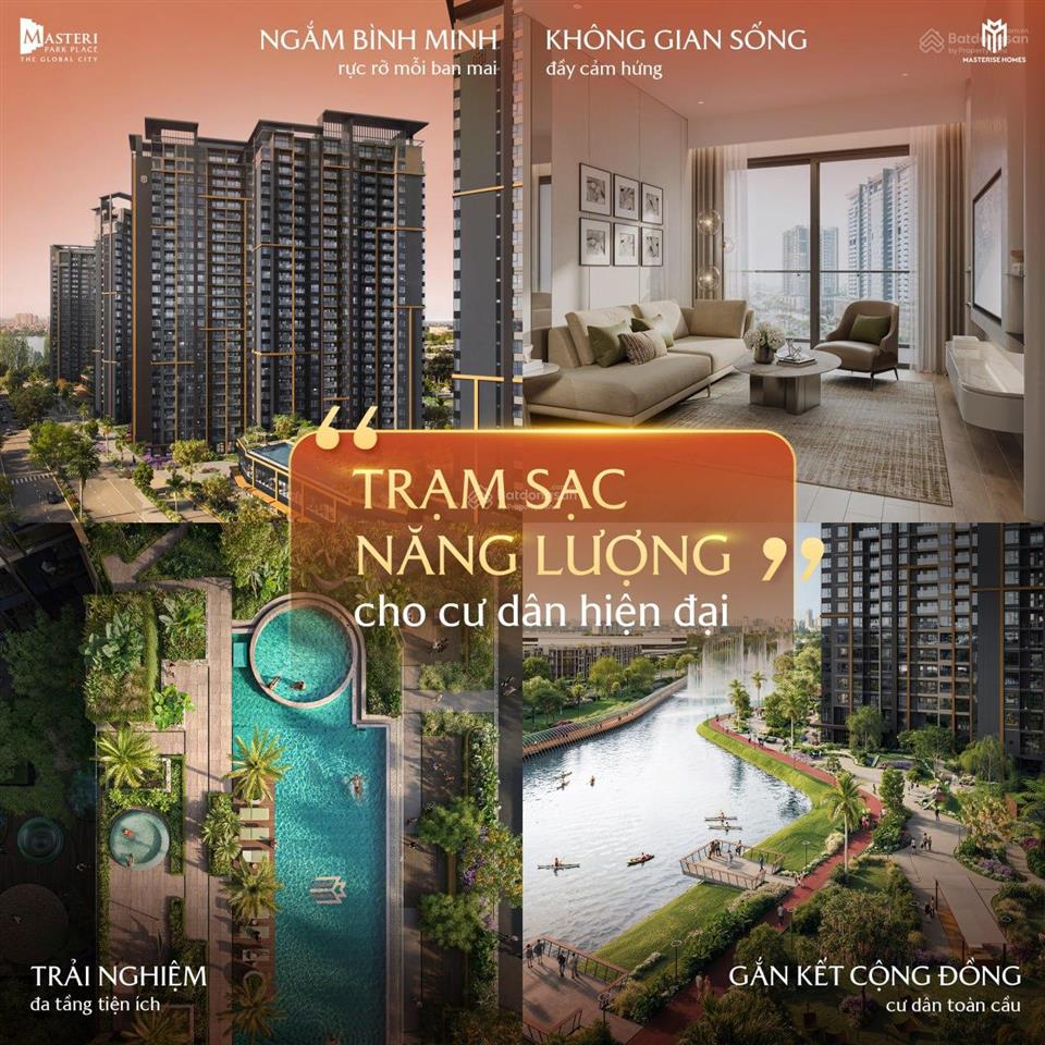 Căn hộ 1pn  1wc dự án masteri park place tầng trung, giá bán 7.249 tỷ