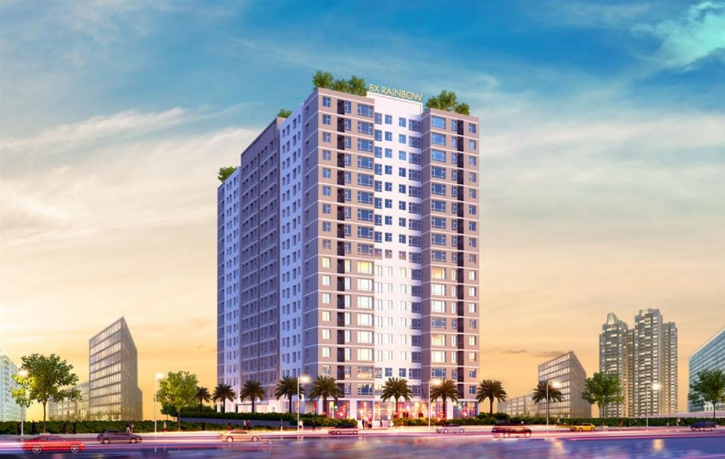 Bán căn hộ 8x rainbow, dt 64m², 2pn, nt cơ bản, giá 2.6 tỷ