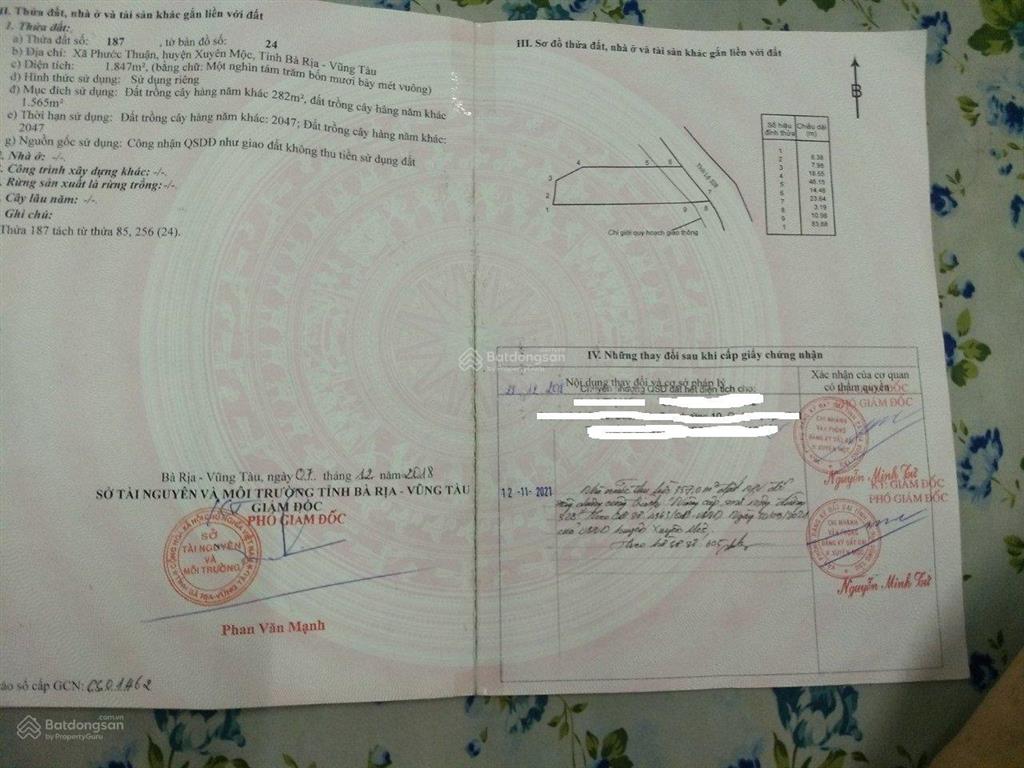 Gia đình cần bán lô 1847m2 mặt tiền tl 328  giá 1x tỷ thương lượng.  0909 197 ***