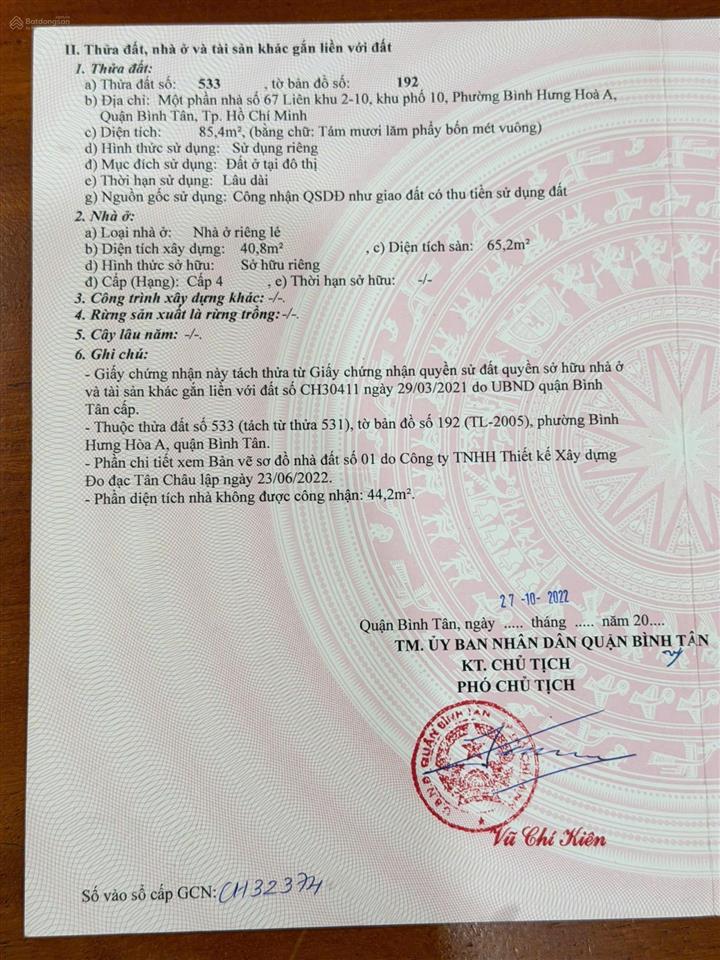Cần bán gấp giảm 300tr  nhà mtkd đường lk 210, p. bhh a