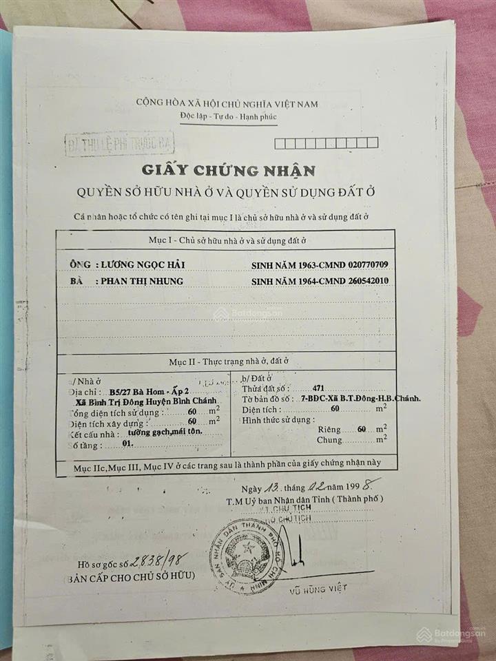 Cần bán gấp giảm 200tr  nhà hxh 766 tỉnh lộ 10, sát khu tên lửa