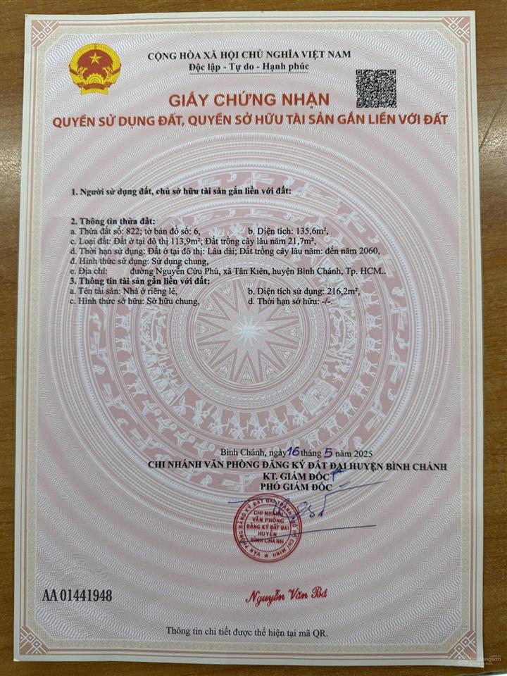 Cần bán nhà mtkd nguyễn cửu phú  gần ngã tư trần đại nghĩa