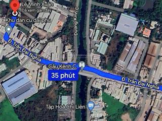 Bán đất ở đô thị 100m2, đường trần đại nghĩa 35 tr/m2  xã lê minh xuân  bc.