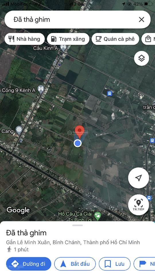 Bán đất mặt tiền đường kênh 10  2.958m2 10tỷ/tl khu b, ấp 4, xã lê minh xuân  bình chánh