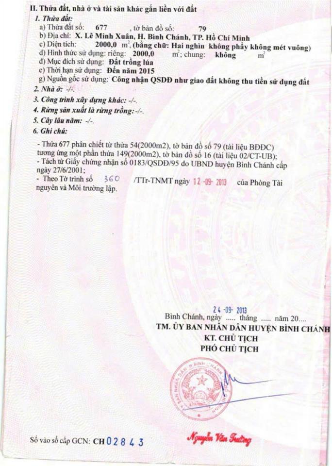 Bán đất mặt tiền đường kênh 10  2.958m2 10tỷ/tl khu b, ấp 4, xã lê minh xuân  bình chánh