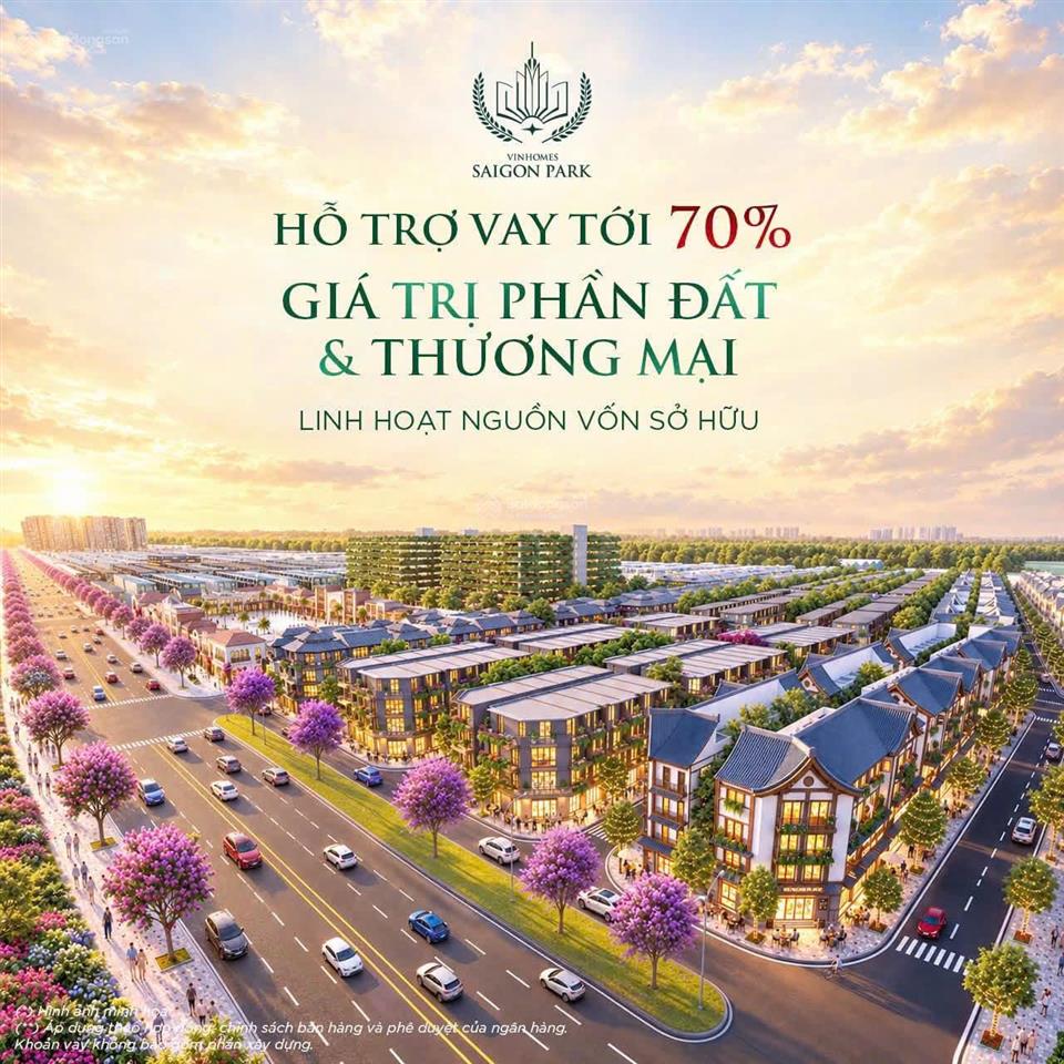 Bán nhà phố liền kề vinhomes sài gòn park 50m2  4 tầng  6,164 tỷ  xã xuân thới sơn tp. hcm