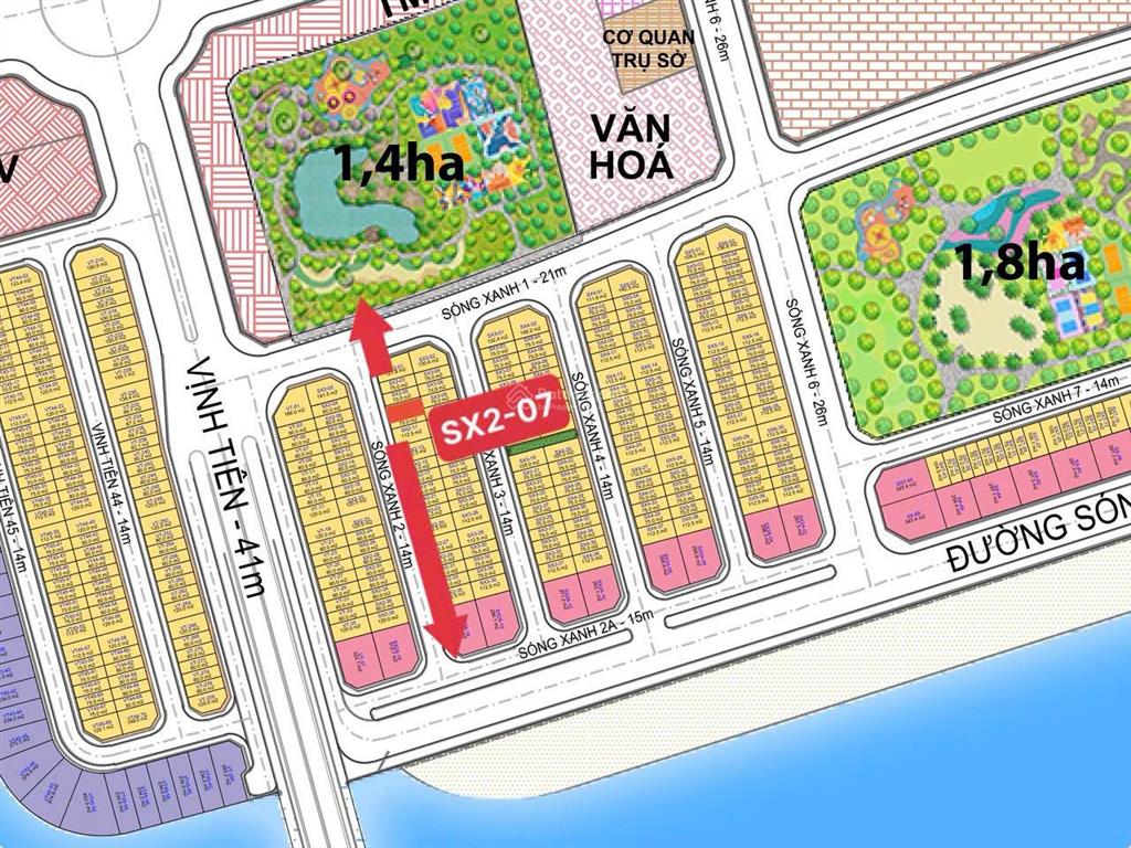Bán nhà phố liền kề đường vịnh tiên 75m2 4tầng 13,338 tỷ(sx207 ) green paradise cần giờ tp.hcm
