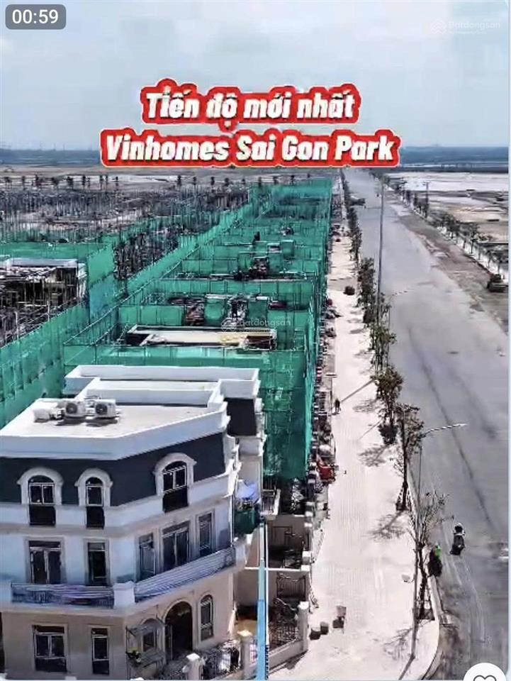 Bán nhà phố liền kề vinhomes sài gòn park 50m2 4tầng 5,729 tỷ xã xuân thới sơn tp.hcm (as7924 )