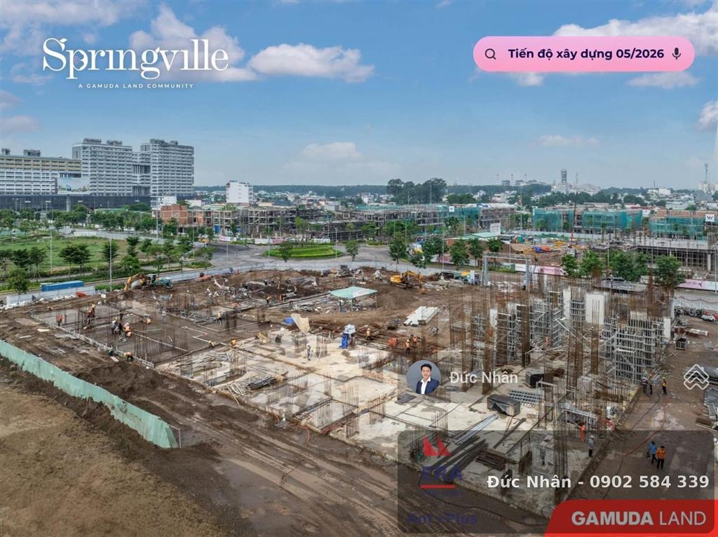 Bán nhà phố springville gamuda căn góc, nhơn trạch đồng nai  8,6 tỷ thanh toán nhẹ 2 năm
