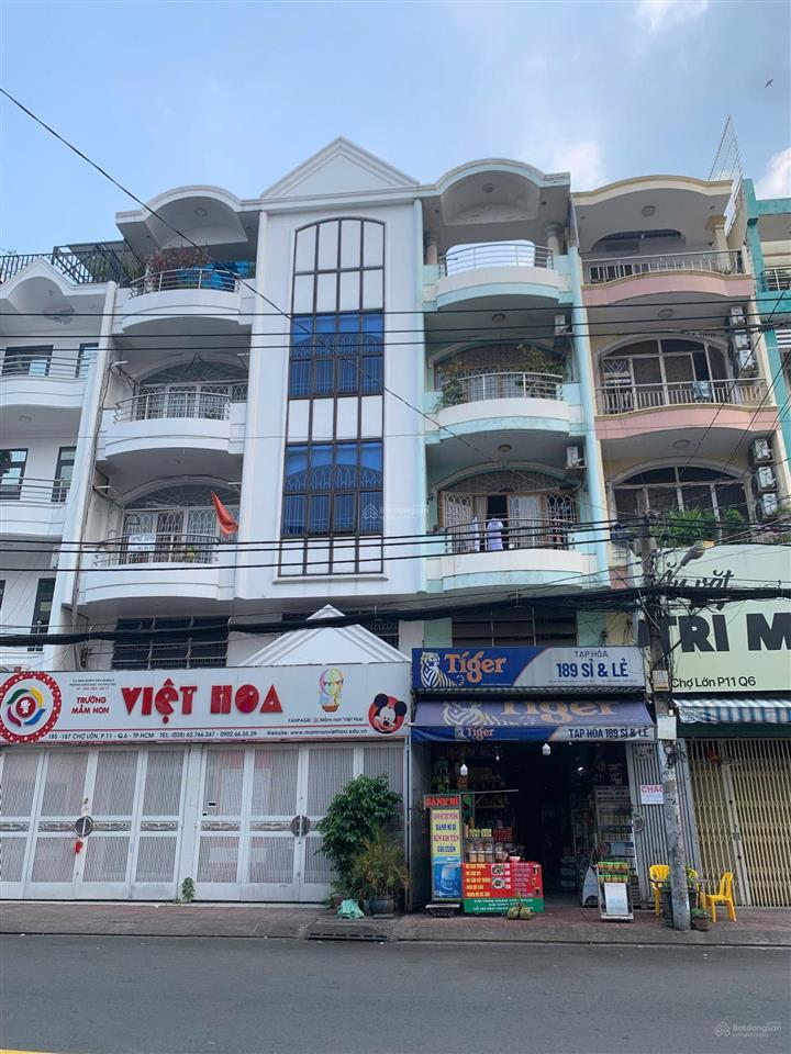 Nhà 4 lầu chính chủ ở lâu năm (4x21) mặt tiền chợ lớn q.6 đoạn đẹp
