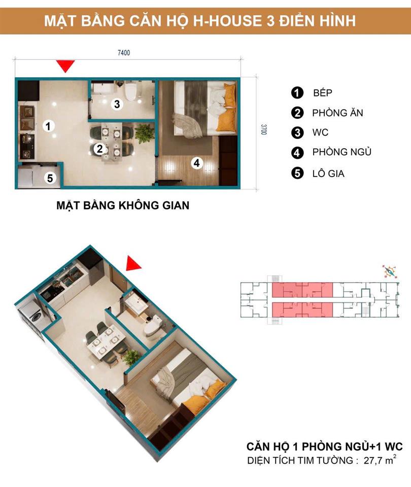 Căn hộ chung cư mini trần xuân soạn gần lotte mart quận 7 giá 1tỷ281/căn bàn giao full nội thất