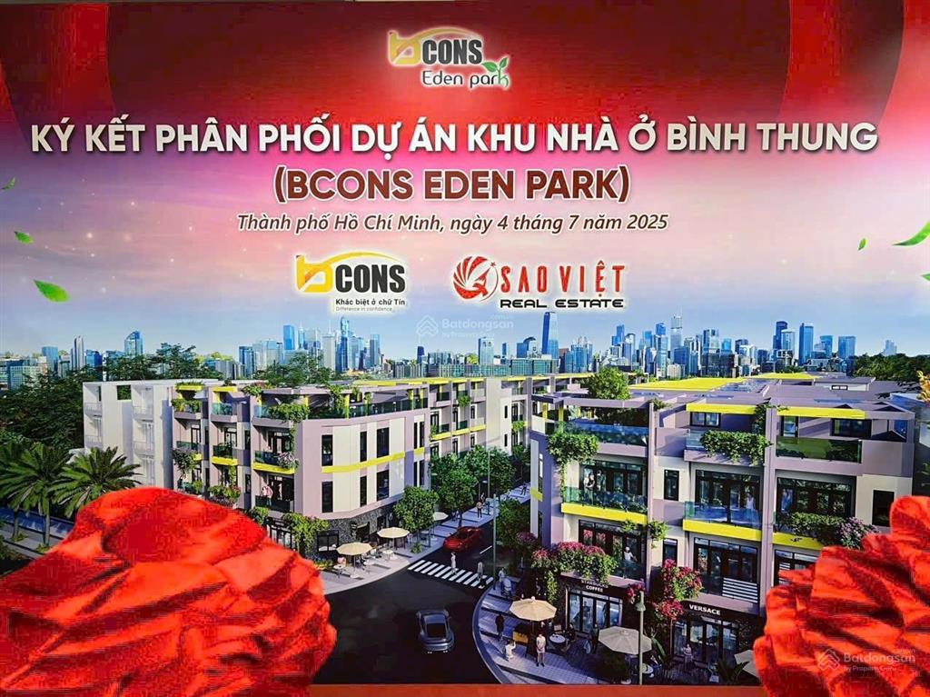 Mở bán shophouse bcons eden park  khu dân cư bình thung phường đông hoà dĩ an  0903 066 ***