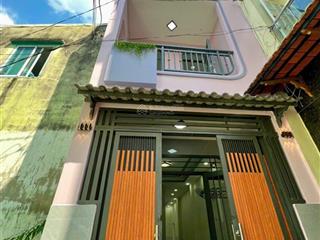 Nhà mới xây kiên cố 1 lầu, hẽm 1/ xe hơi tới nhà, mai xuân thưởng gần chợ bình tây p2 q6