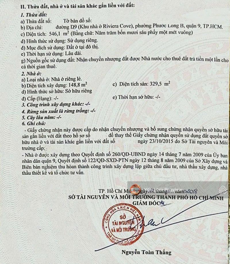 Bán biệt thự riviera cove, góc 3 mặt tiền đẹp, 546m2 đất, 3 tầng, nhà hoàn thiện