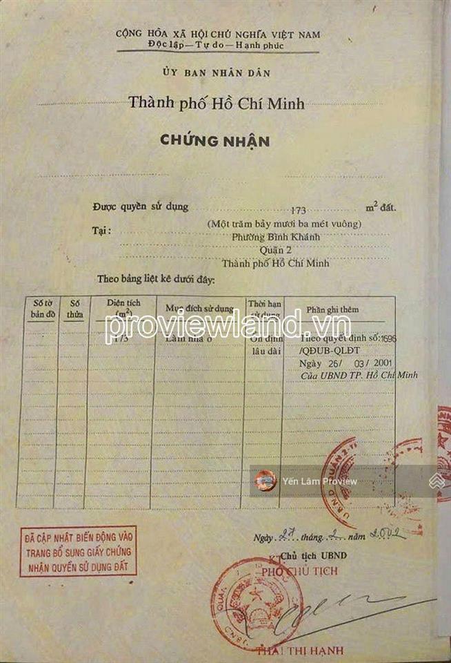Bán đất đường số 1 lương định của 173m², gần nhà hàng tư bình, giá 270 triệu/m²