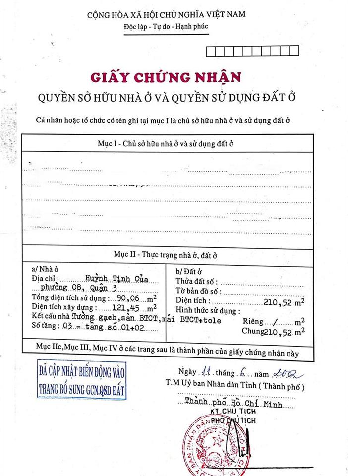 Bán nhà mặt tiền đường huỳnh tịnh của, 399m2, xây được cao tầng, vị trí đẹp