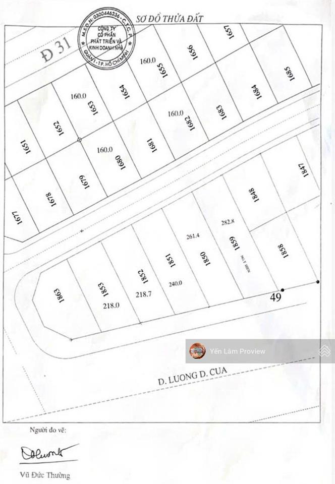 Bán đất mặt tiền lương định của an phú 2 mặt tiền, 218,7m2, giá 94 tỷ