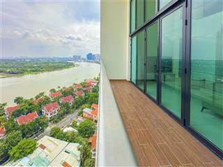 Bán hoặc cho thuê penthouse tại dedge thảo điền view sông gồm 5 phòng ngủ với diện tích 412m2