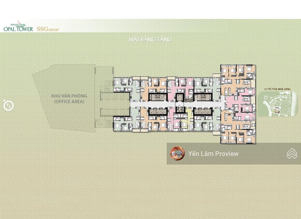 Căn hộ bán tại opal saigon pearl bình thạnh gồm 4 phòng ngủ view đẹp diện tích 157m²