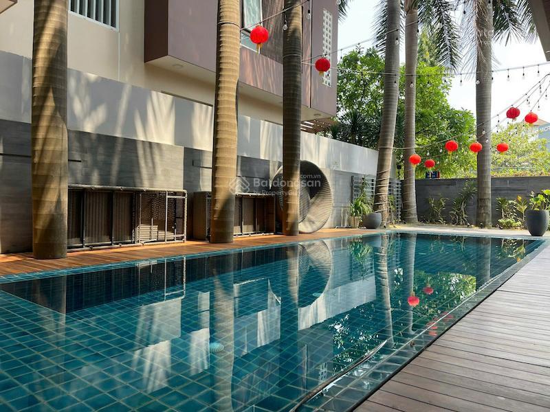 Bán biệt thự compound cực vip river mark, 15x20m, 1 hầm + 3 tầng, hồ bơi, 120 tỷ