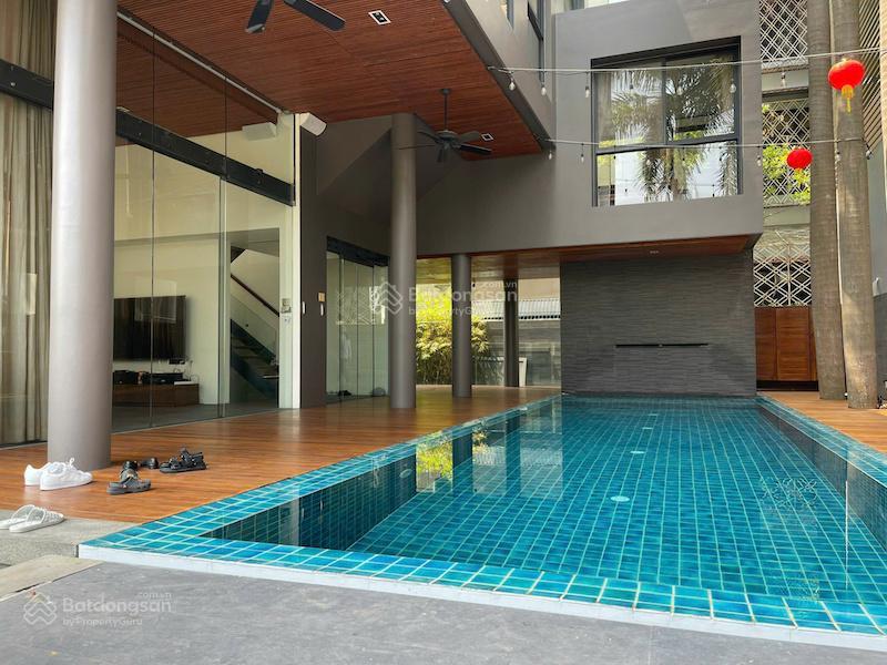 Bán biệt thự compound cực vip river mark, 15x20m, 1 hầm + 3 tầng, hồ bơi, 120 tỷ