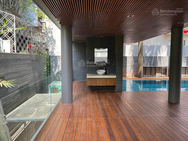 Bán biệt thự compound cực vip river mark, 15x20m, 1 hầm + 3 tầng, hồ bơi, 120 tỷ