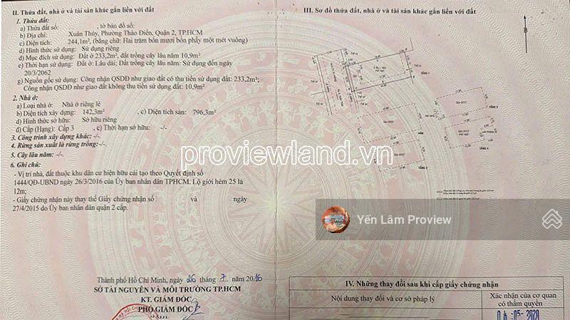 Bán biệt thự xuân thủy thảo điền, quận 2, 244m², hầm + 4 lầu, giá 81 tỷ