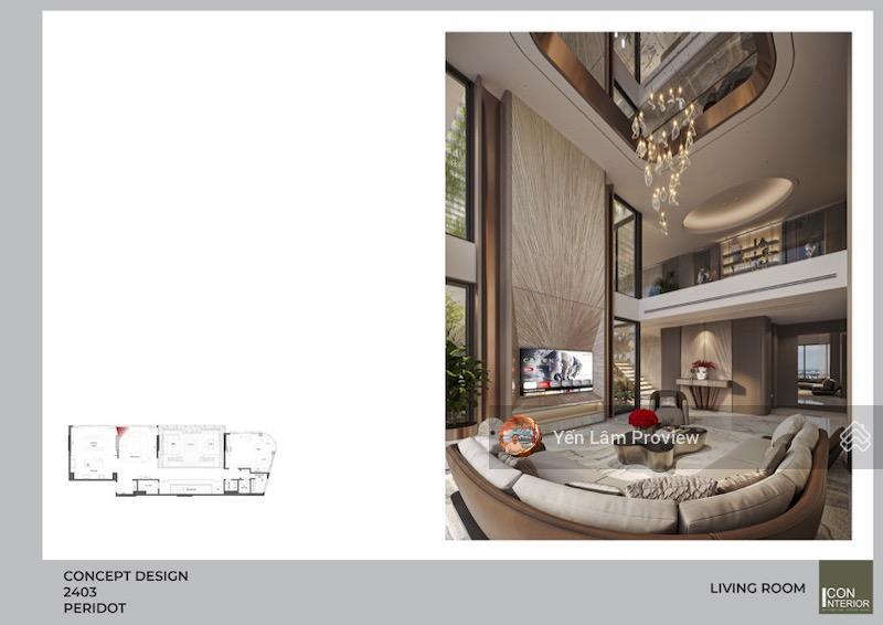 Bán căn penthouse thảo điền green, căn 373m2 cả sân vườn, view sông, 90.7 tỷ