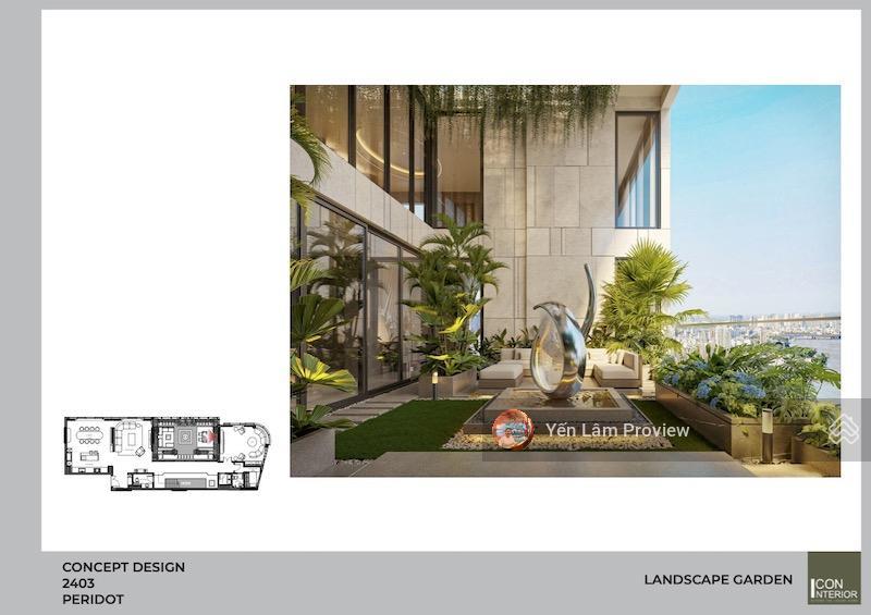 Bán căn penthouse thảo điền green, căn 373m2 cả sân vườn, view sông, 90.7 tỷ