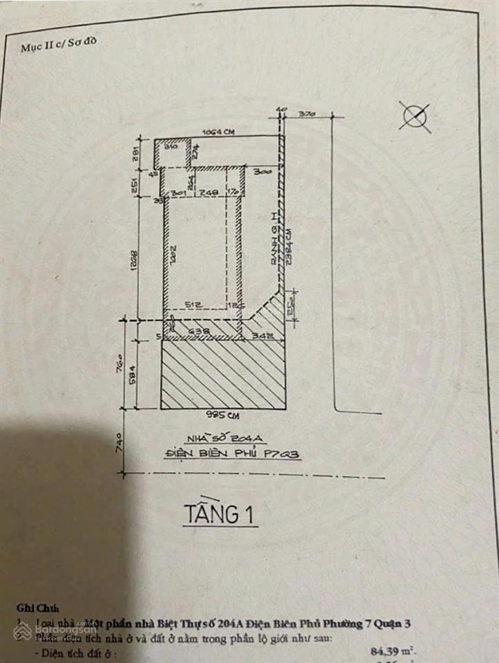 Bán nhà mặt tiền điện biên phủ, q3, 237m2, ngang 10m, 2 tầng, hđt 150tr/th