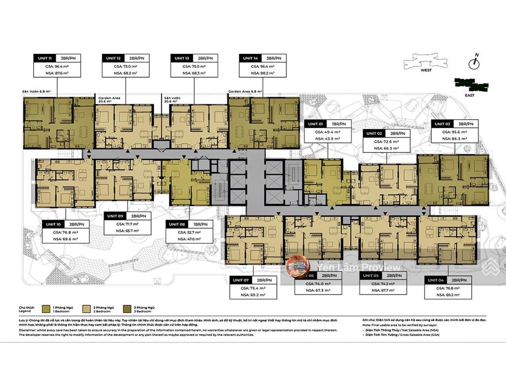 Cần bán căn hộ tại lumiere riverside tầng cao gồm 3 phòng ngủ view sông diện tích 96m2
