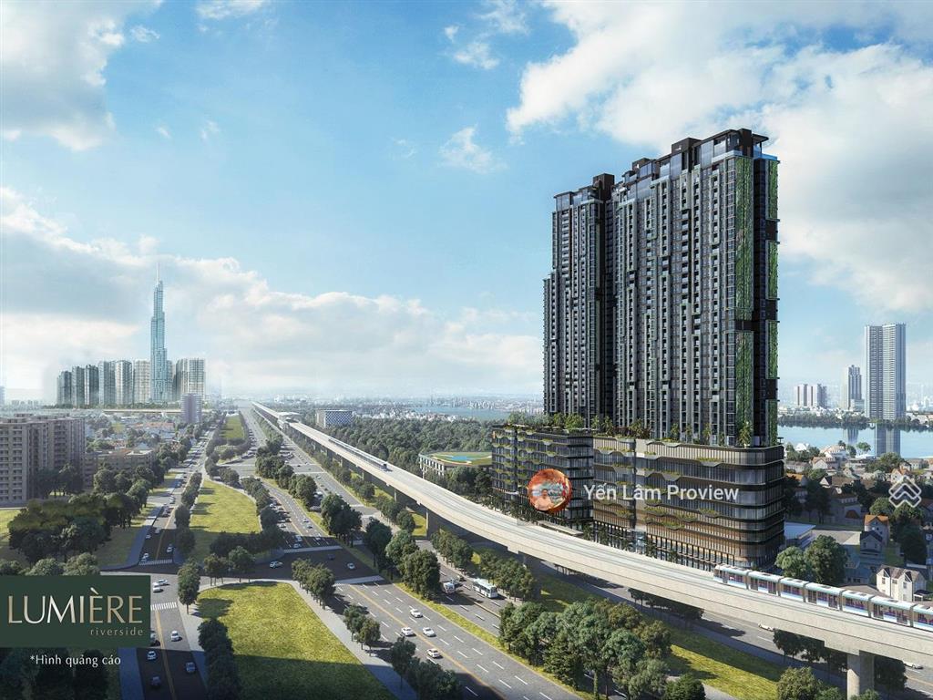 Cần bán căn hộ tại lumiere riverside tầng cao gồm 3 phòng ngủ view sông diện tích 96m2