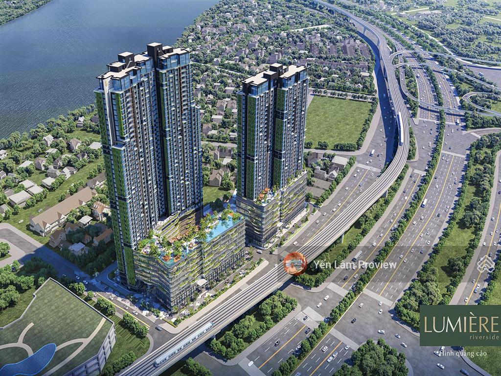 Cần bán căn hộ tại lumiere riverside tầng cao gồm 3 phòng ngủ view sông diện tích 96m2