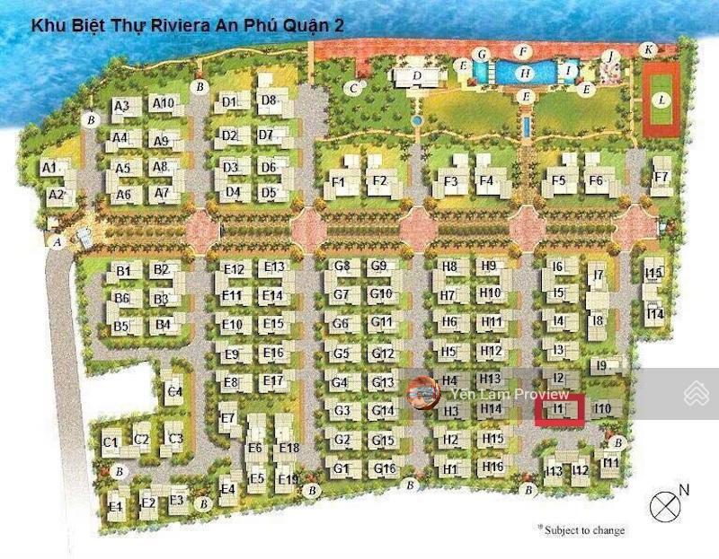 Bán biệt thự căn góc villa riviera an phú, dt 277m², hướng đông nam, giá 135 tỷ