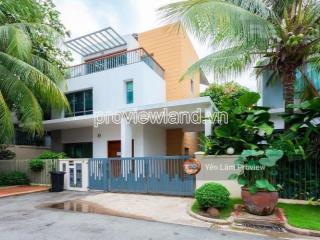Cho thuê biệt thự riviera an phú, 300m2 đất, 3 tầng, 4pn + 4wc, 2 bếp