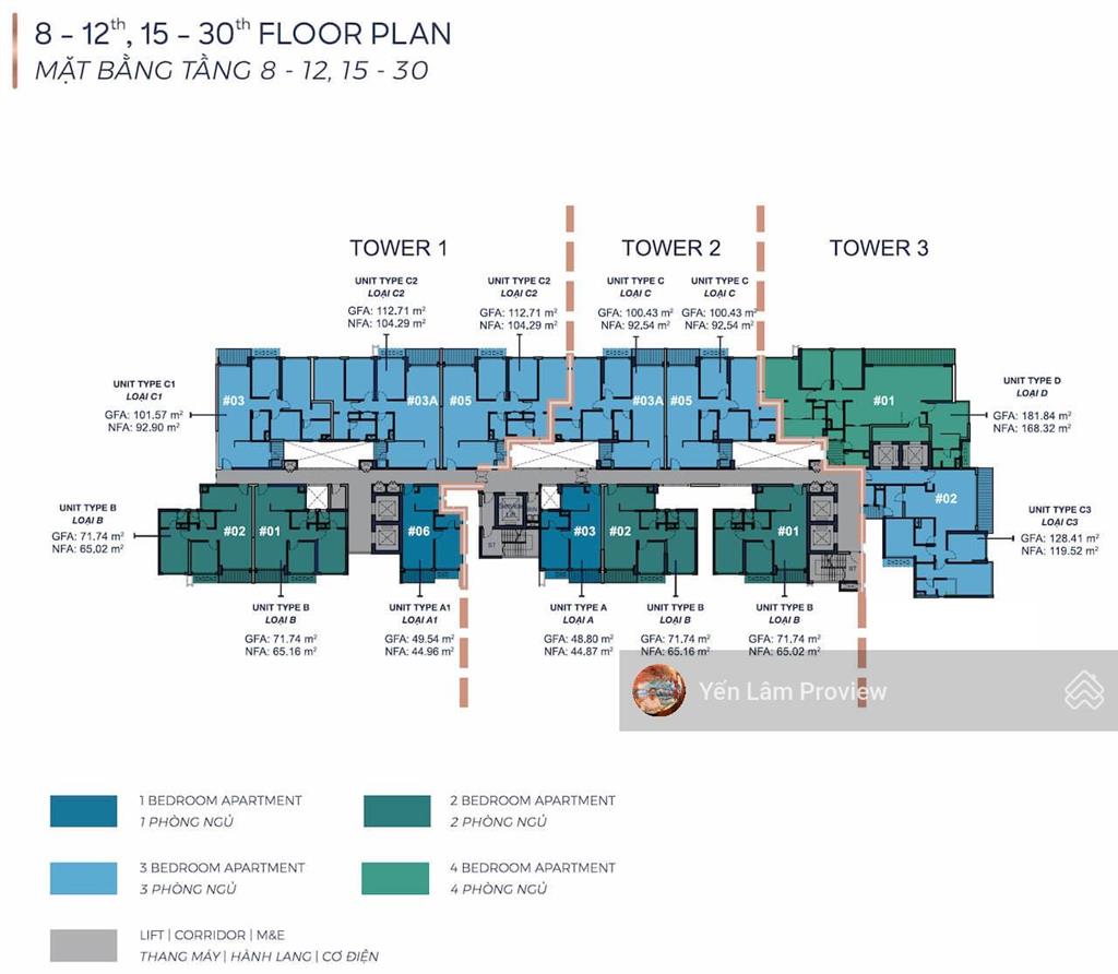 Căn hộ bán tại q2 thảo điền frasers gồm 3 phòng ngủ tầng thấp view đẹp với diện tích 122m2