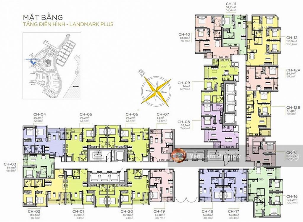 Căn hộ bán tại vinhomes central park gồm 1 phòng ngủ tầng cao view đẹp với diện tích 51m2