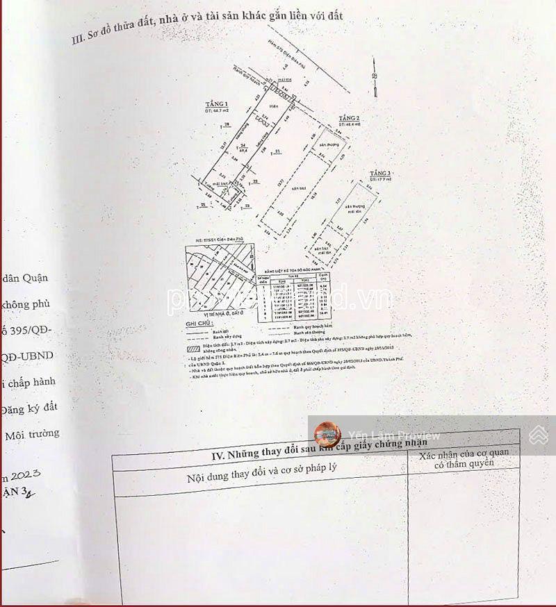 Bán nhà hẻm điện biên phủ, quận 3, 66,7 m2, giá 12 tỷ